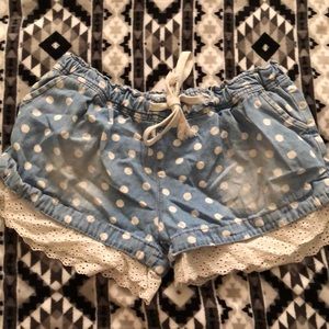 Polka dot shorts